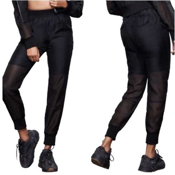 Good American Take Me Out Sheer Jogger Pants - Picture 4 of 6